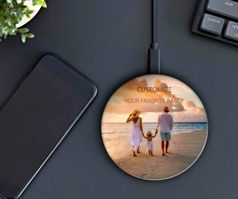 personalize wireless charging pad