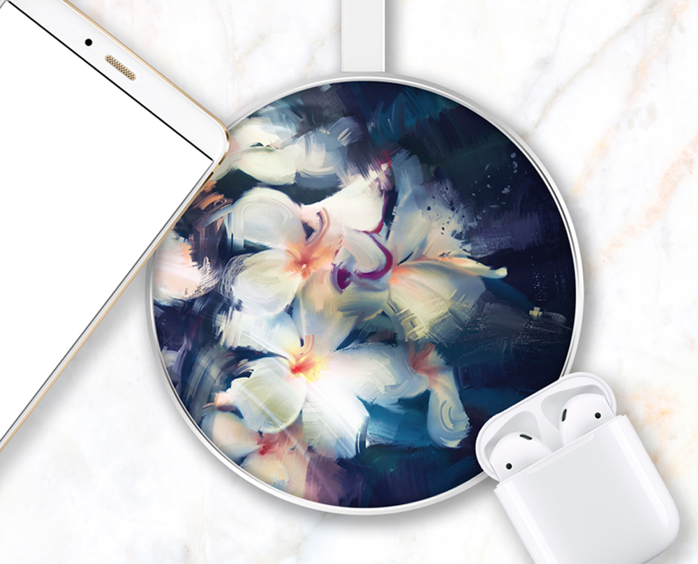 floral mobile charger device