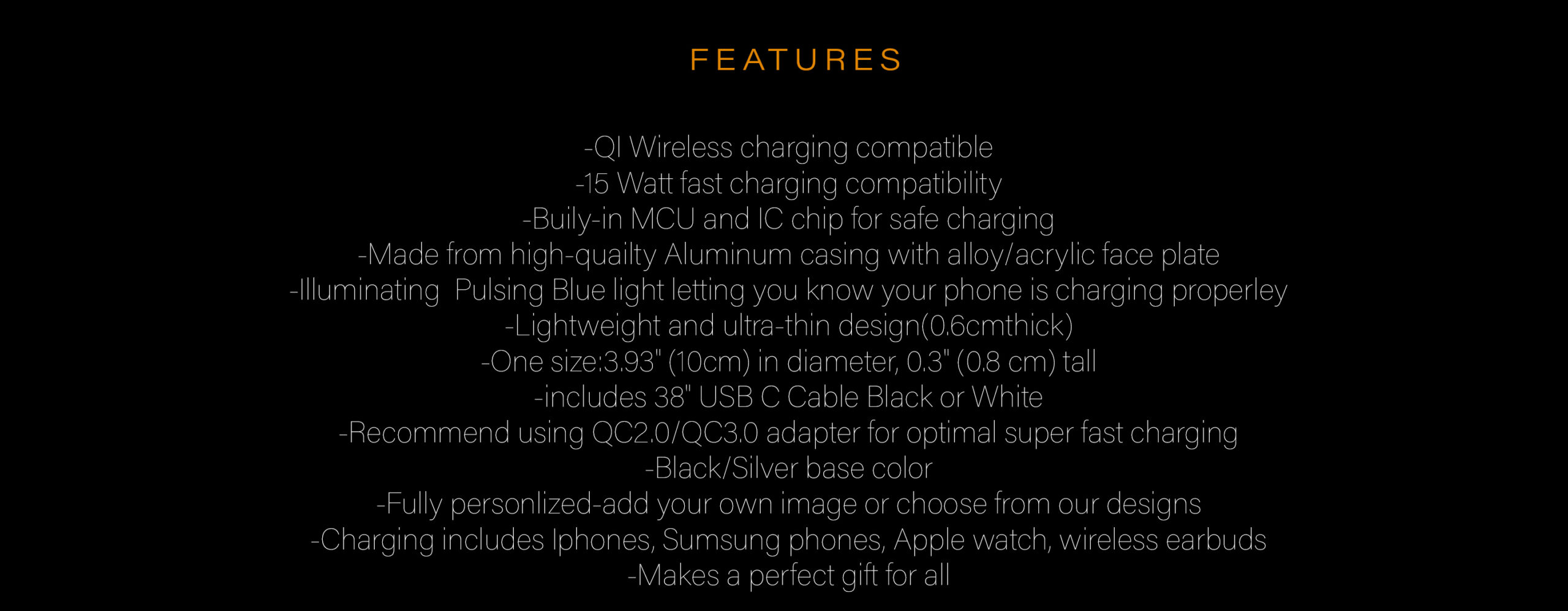 features of the portable charger